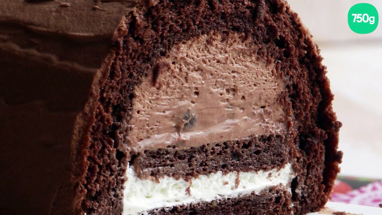 Bûche façon forêt noire