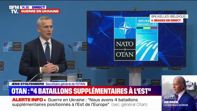 Guerre en Ukraine: pour le secrétaire général de l'Otan, la Russie cherche un prétexte pour utiliser des armes chimiques