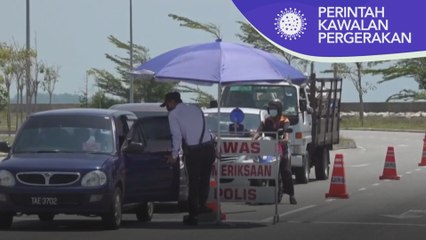 Total Lockdown | Polis Kuala Terengganu tingkatkan kawalan