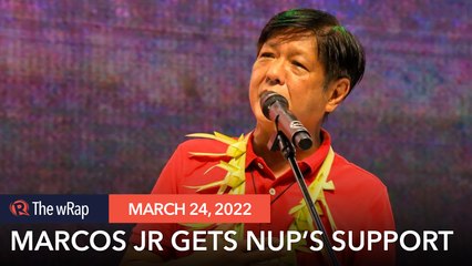 Download Video: NUP endorses Marcos Jr’s presidential bid