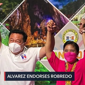 After dropping Lacson, ex-Duterte ally Alvarez endorses Robredo