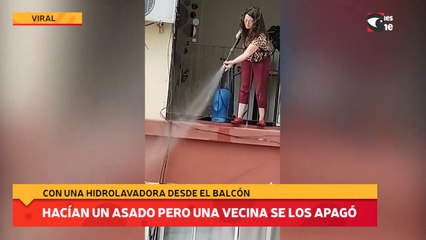 Hacían un asado pero una vecina se los apagó