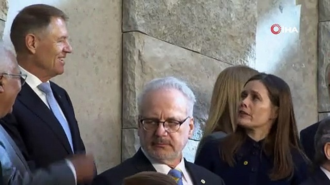 Cumhurbaşkanı Erdoğan, NATO Liderler Zirvesi'nde aile fotoğrafı çekimine katıldı