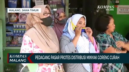 Download Video: Dinilai Tidak Adil, Pedagang di Malang Protes Saat Operasi Pasar Minyak Goreng Curah