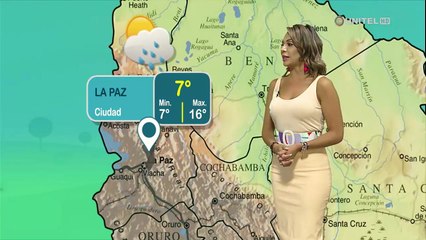 En la ciudad de La Paz se espera una máxima de 14 grados