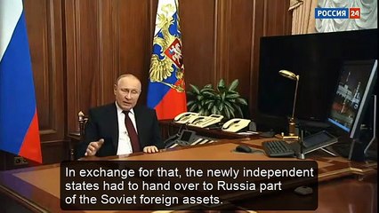 Vladimir Putin's Address on NATO, Ukraine, and Recognition of Donetsk and Lugansk - ENG Subtitles