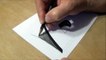 Drawing 3D Letter B - Trick Art on Paper with Graphite Pencils - Illusion for Kids - Adults