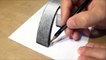 Drawing 3D Letter with Graphite Pencils - How to Draw 3D Letter P - Trick Art for Kids - Adults