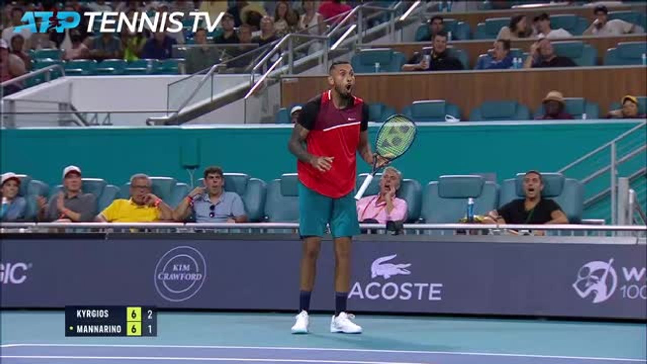 Highlights: Kyrgios besiegt Mannarino in Miami