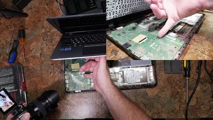 Скачать видео: ASUS Vivobook X540 Series Disassembly, SSD Upgrade; RAM, CPU, Motherboard, Battery - Jody Bruchon