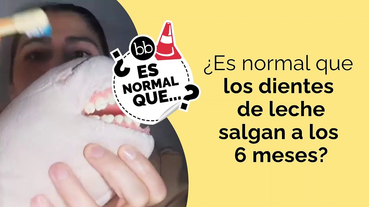 ¿Es normal que le salgan los DIENTES de LECHE antes de los SEIS MESES?
