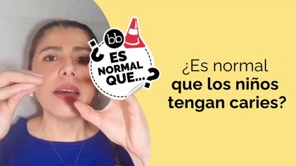 ¿Es normal que MI HIJO tenga CARIES tan pequeño?