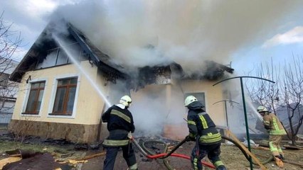 Kiev'de top mermisi eve isabet etti