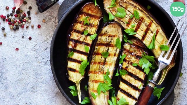 Aubergines grillées au barbecue