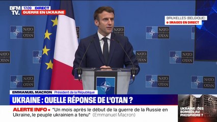 Emmanuel Macron: "Le peuple ukrainien, mené par son président, a résisté, déjouant les calculs de la Russie"