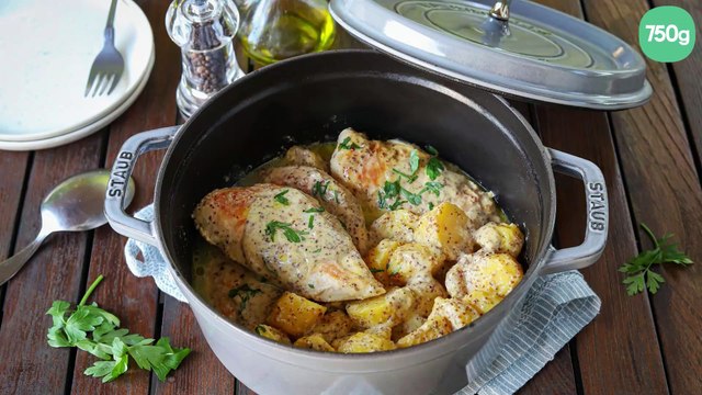 Blancs de poulet à la crème et moutarde de Dijon