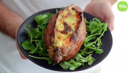 Patate douce rôtie au four
