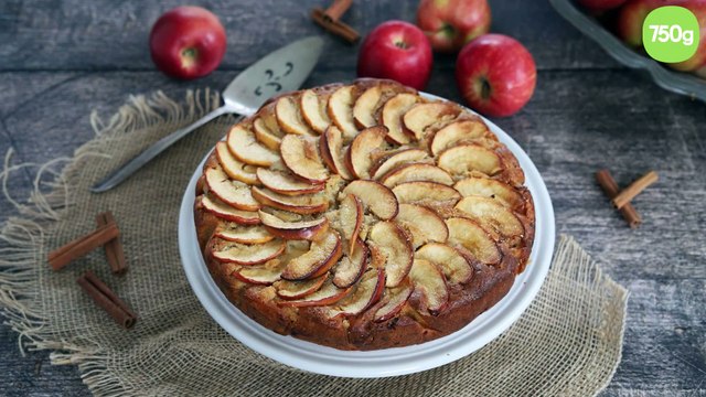 Gâteau aux pommes et yaourt sans oeufs, sans beurre