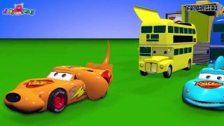 Learning Color Disney Cars Lightning McQueen with Nursery Rhyme and animal Play for kids car toys мультфильм для детей  казакша мультфильм смотреть мультфильм