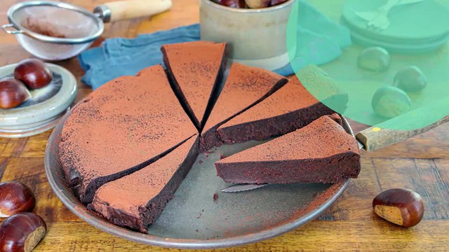 Fondant à la crème de marrons et chocolat