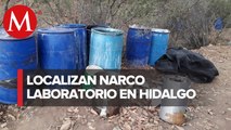 Localizan laboratorio clandestino de fentanilo en predio de Chapantongo