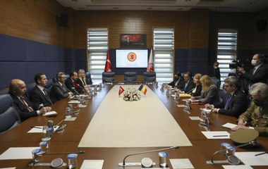 Milli Savunma Komisyonu Başkanı Aydın, Romanya Devlet Sekreteri Cojacaru'yu kabul etti