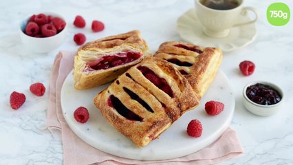 Feuilletés à la framboise