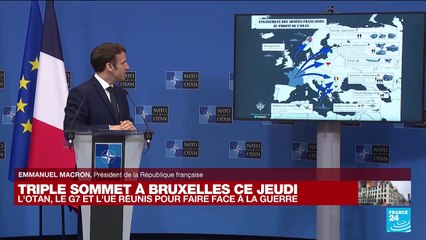 REPLAY - Emmanuel Macron s'exprime à l'issue des sommets de l'Otan, du G7 et de l'UE à Bruxelles