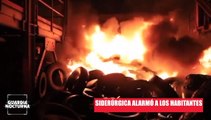 Bomberos de Guadalajara controlan  incendió en la planta siderúrgica de la colonia Valle del Álamo