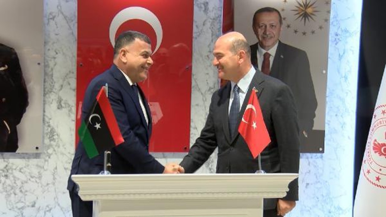 Bakan Soylu, Libyalı mevkidaşıyla bir araya geldi