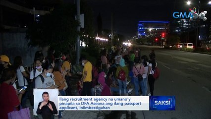 Ilang pumila sa DFA Aseana, umuwi dahil walang nakuhang appointment slot | Saksi