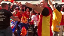 Play-off Mondiale, i tifosi della Macedonia del Nord a Palermo: canti e balli per le vie della città