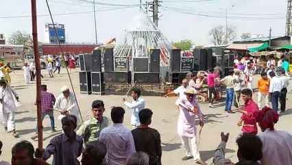 गेर नृत्य व सवारी में झूमे ग्रामीण