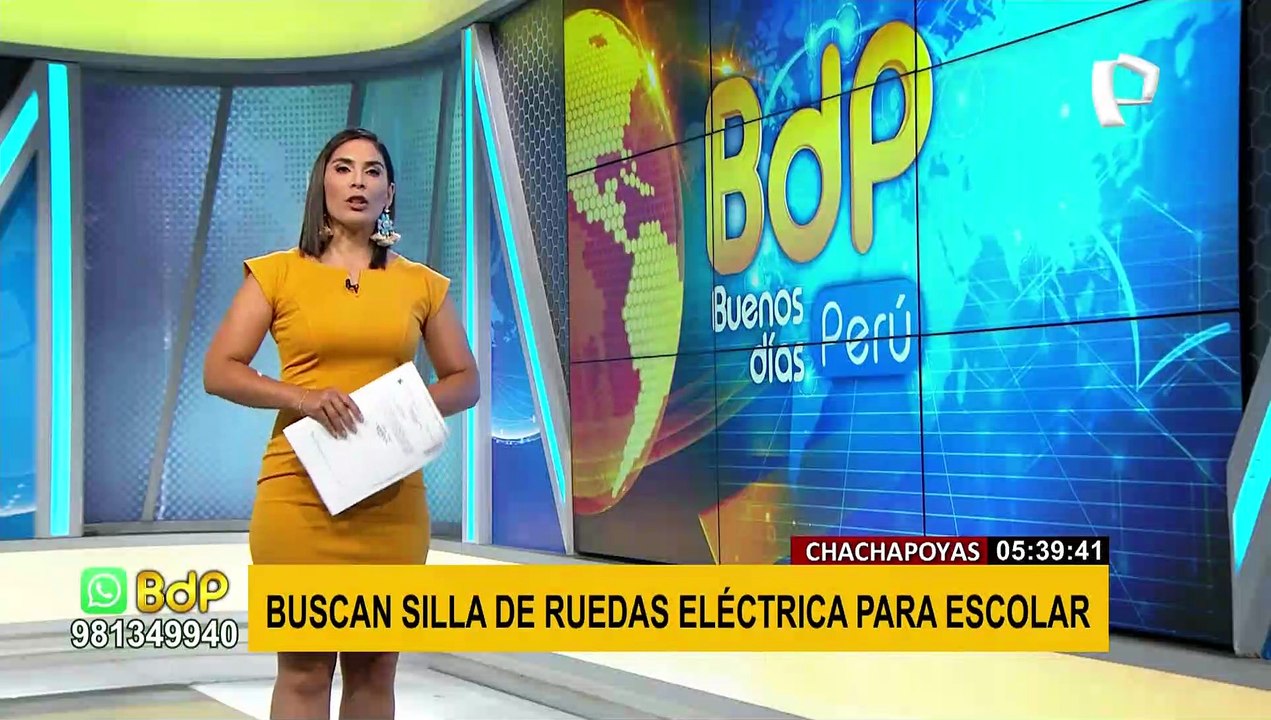 Chachapoyas: promueven campaña para donar silla de ruedas eléctrica a escolar con discapacidad