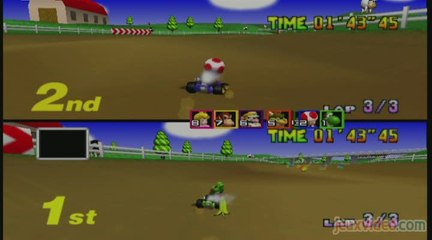 Mario Kart 64 : 1/2 : A deux, c'est bien...