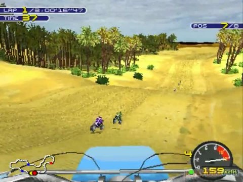 Moto Racer 2 : Dans le désert, sur une motocross