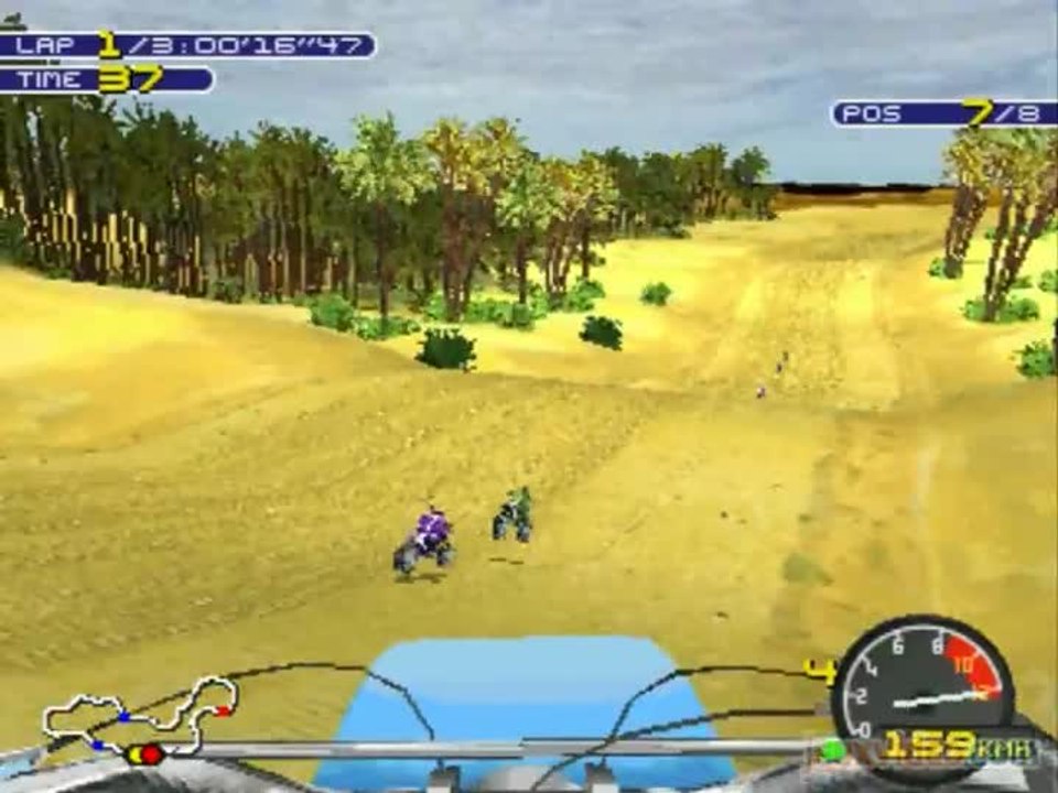 Moto Racer 2 : Dans le désert, sur une motocross