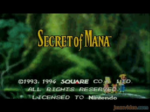 Secret of Mana : 1/2 : La légende de Mana