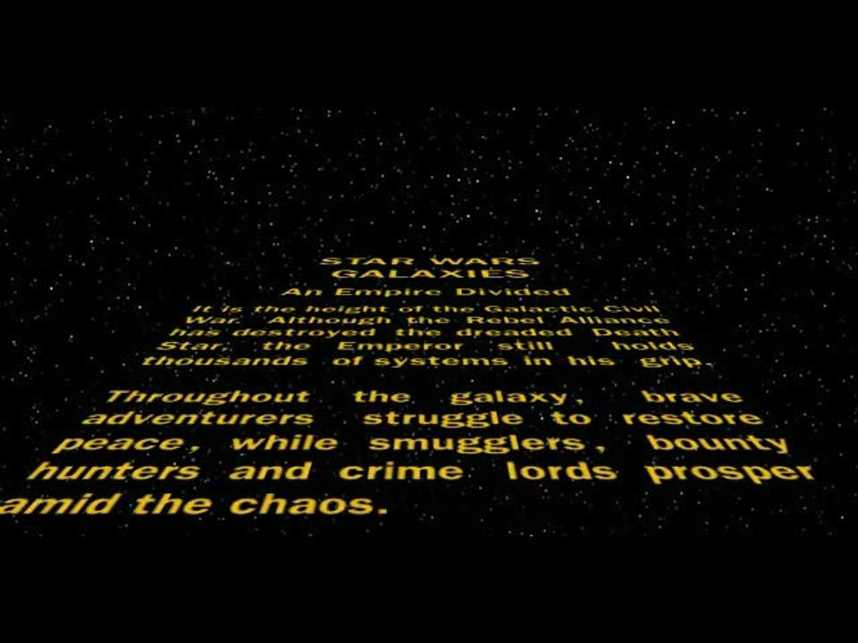 Star Wars Galaxies : An Empire Divided : Introduction