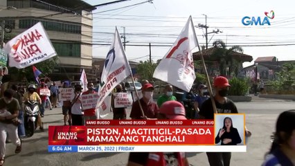 PISTON, magtitigil-pasada mamayang tanghali | UB