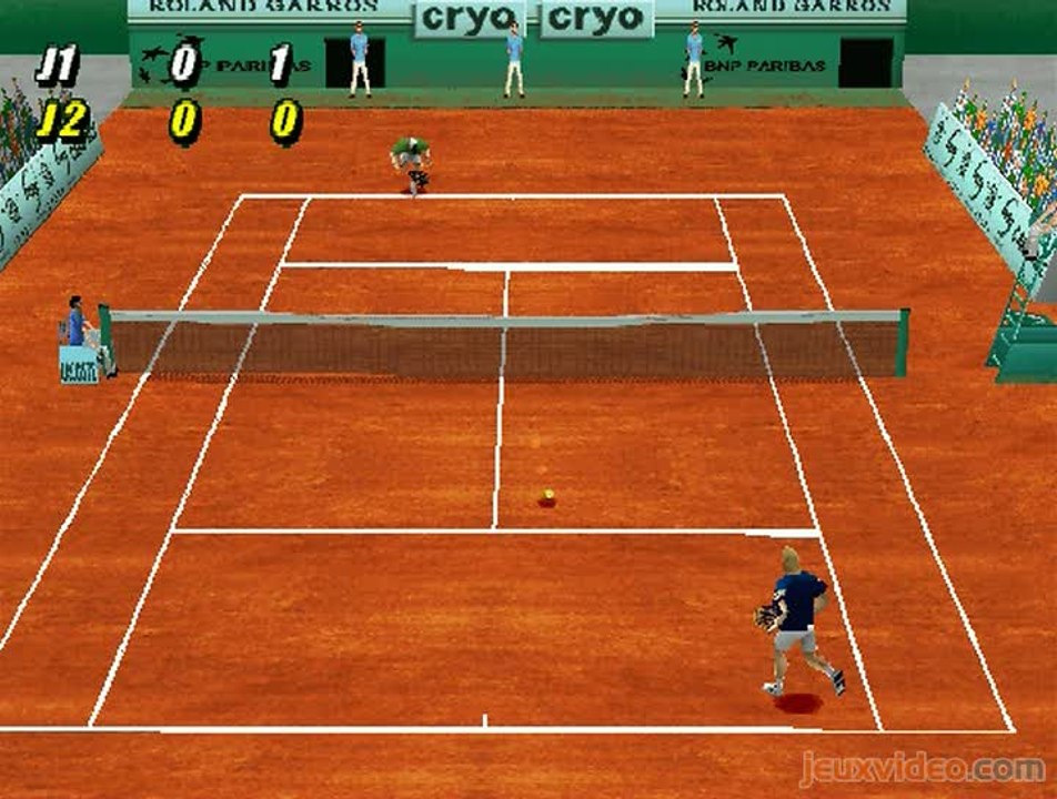 Roland Garros 2001 : Match sur le central de Roland Garros