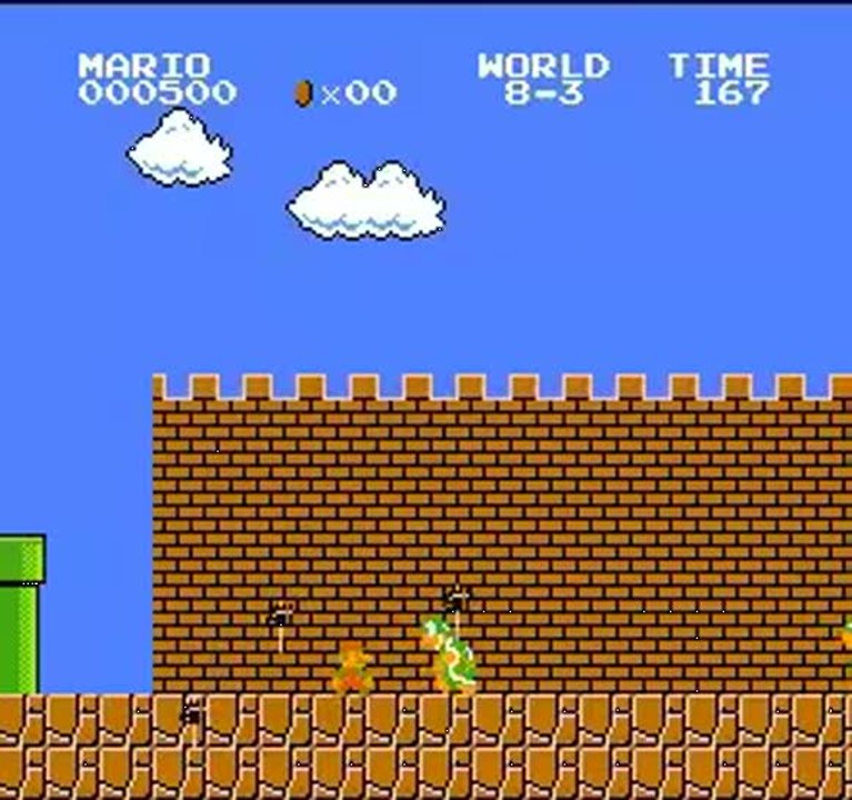 Super Mario Bros. : Finir le jeu avec le plus petit score possible