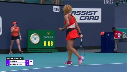 Osaka beats Kerber in battle of former number ones