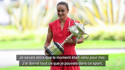 WTA - Barty : "Je ne changerais rien et je n'ai aucun regret"