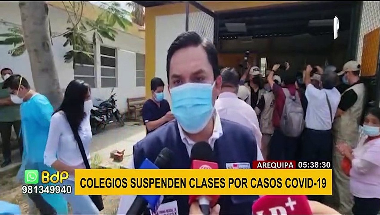 Por contagios de Covid-19: suspenden clases en colegios de algunas regiones del país