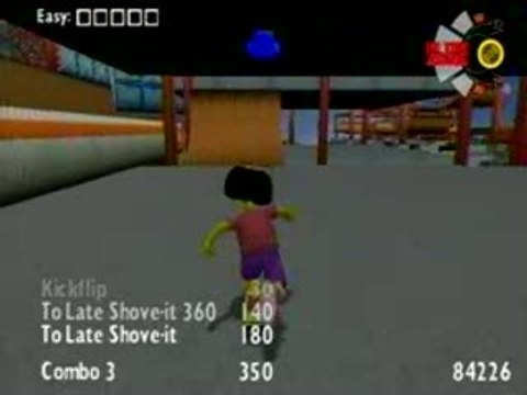 The Simpsons : Skateboarding : L'éclate sur les rampes