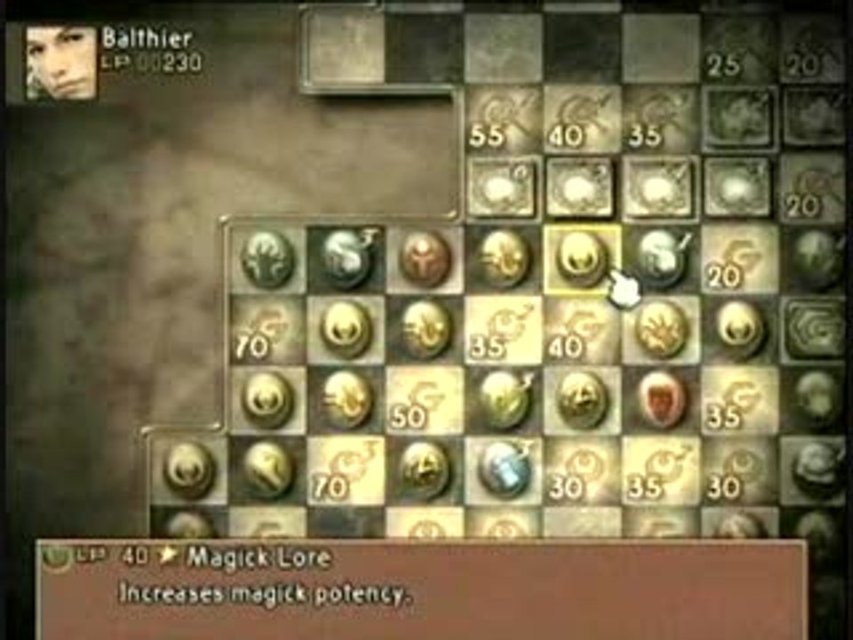 Final Fantasy XII : License Board