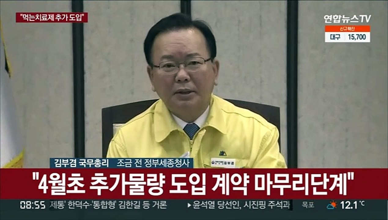 [현장연결] 김총리 "4월초 팍스로비드 추가 도입 마무리 단계"
