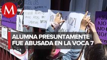 Alumnas protestan por presunta violación en Vocacional 7 del IPN