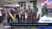 1.270 Knalpot Brong Hasil Razia Dimusnahkan